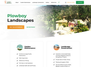 Plowboy Landscapes website